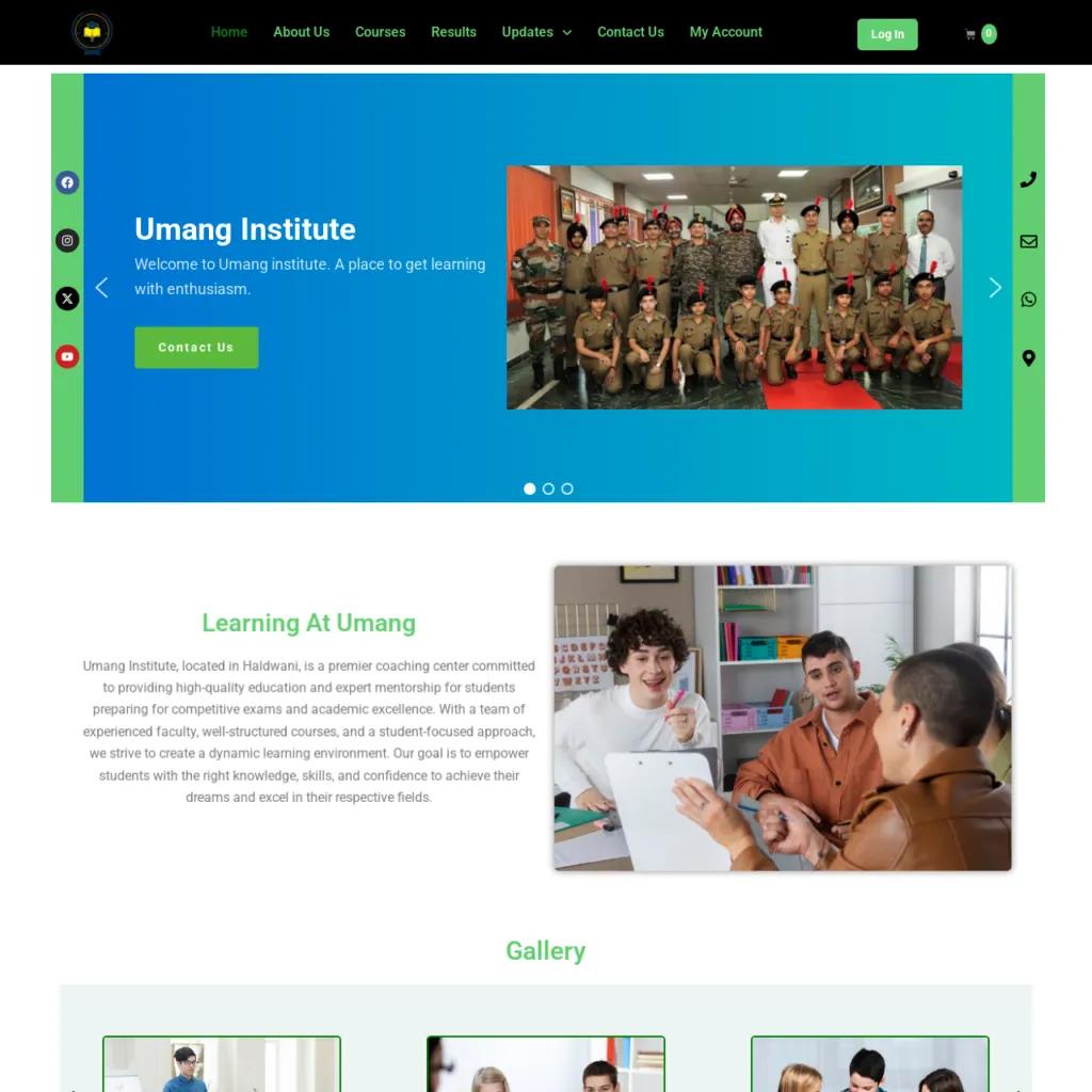 Coaching Website preview